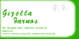 gizella harnos business card